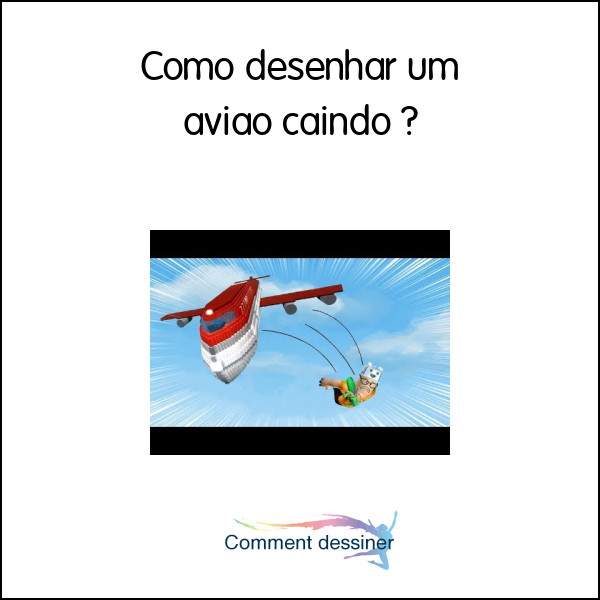 Como desenhar um avião caindo